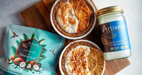 2 Coconut Cream Pies with Artisana Granola