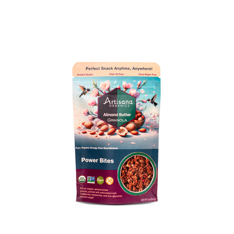 1oz pouch of Almond Butter Granola. The perfect snack!