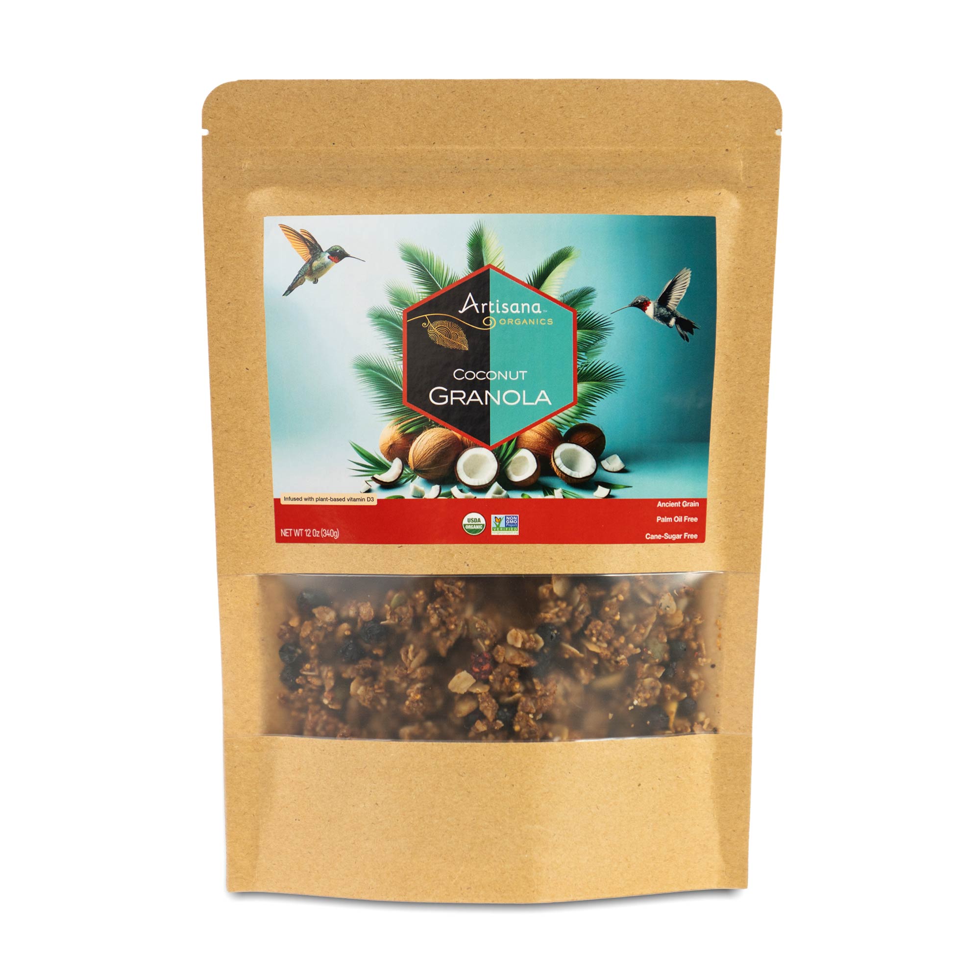 Artisana Organics Coconut Granola in 12oz bag