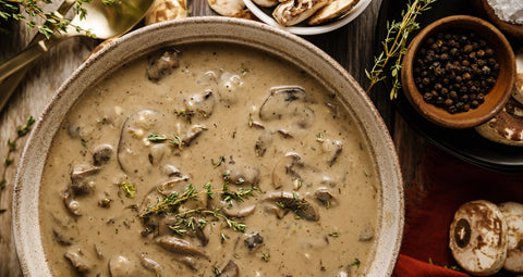 Mushroom Gravy, Whole30 Compatible