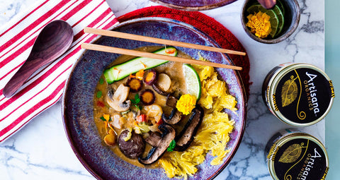 Spaghetti Squash Ramen | Whole 30 Friendly