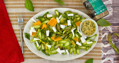 Almond Asparagus Feta Salad