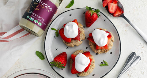 Vegan Strawberry Shortcake with Artisana Raw Cashini