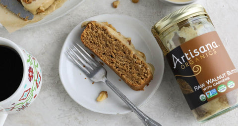 Walnut Coffee Cake with Artisana Walnut Butter