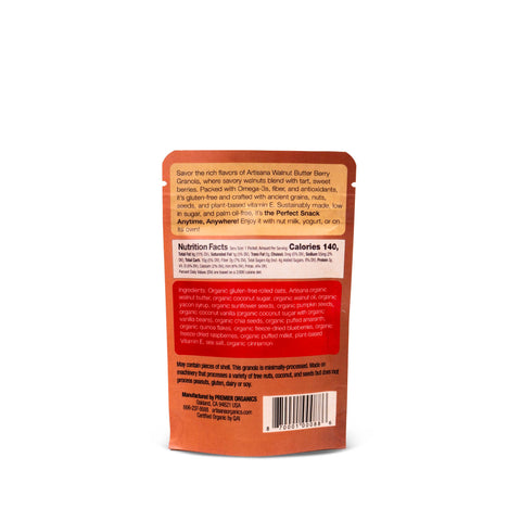 Walnut Cacao Granola Snack Pouch
