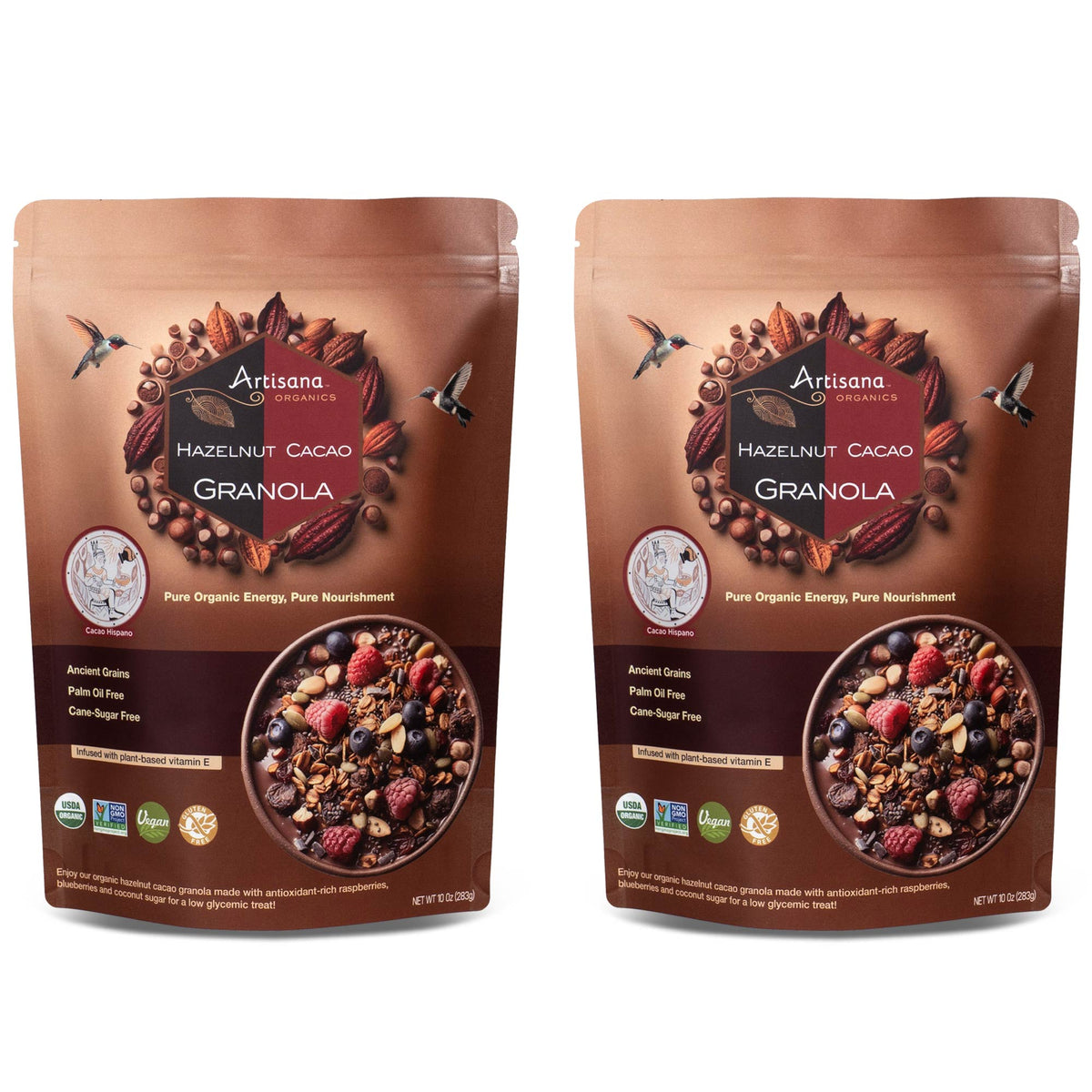 2 pack of Hazelnut Cacao Granola