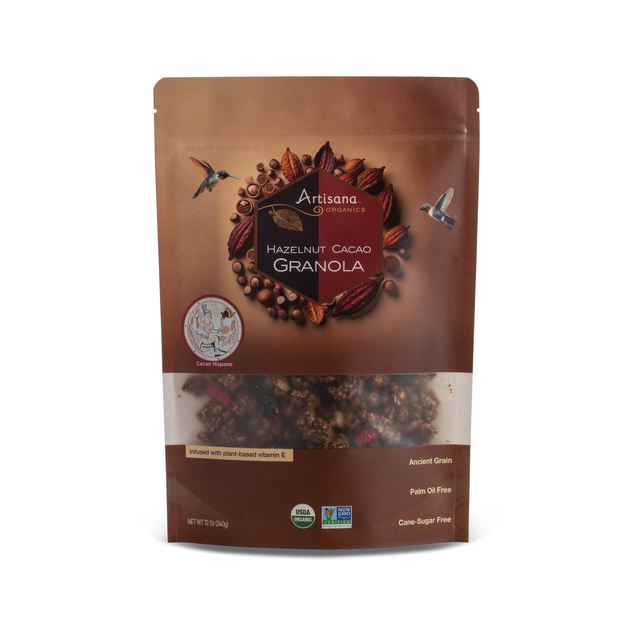 Bag of Hazelnut Cacao Granola, front side