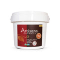 4lb pail of Artisana Organics Hazelnut Cacao spread. Front label is showing.