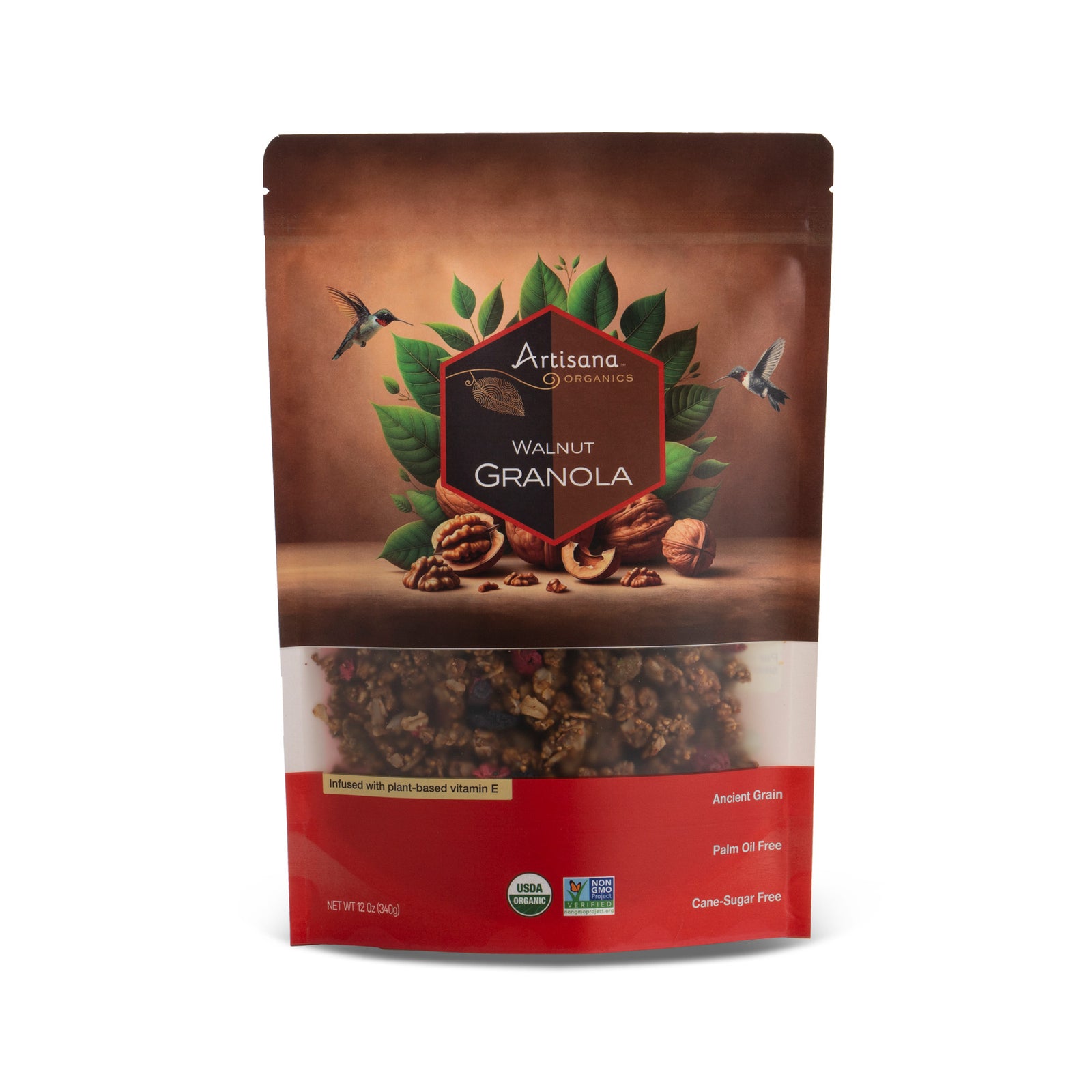 Bag of Walnut Granola, front side