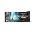 Artisana Organics Enduro Trailbar Cashew-Mocha snack bar in a 1.8 oz (51g) single-serve wrapper, featuring a scenic waterfall and mountain landscape illustration on a white background.