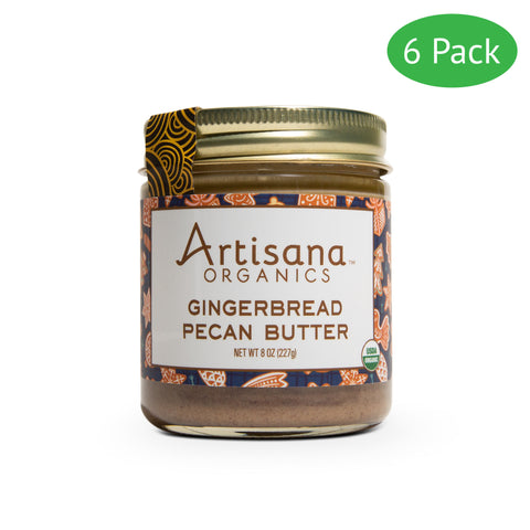 6 Pack of Artisana Organics Gingerbread Pecan Butter