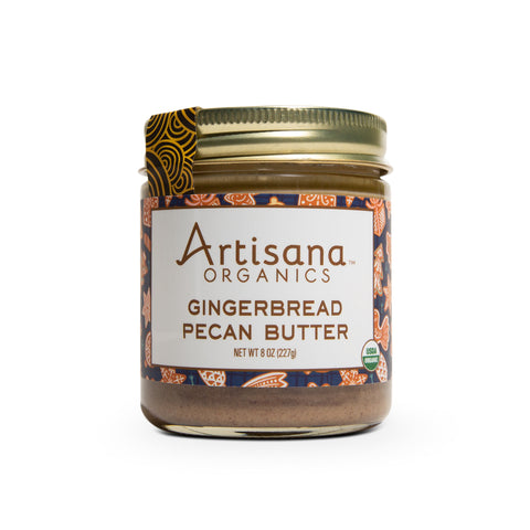 Single 8oz jar of Artisana Organics Gingerbread Pecan Spread