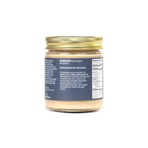 Raw Organic Macadamia Butter