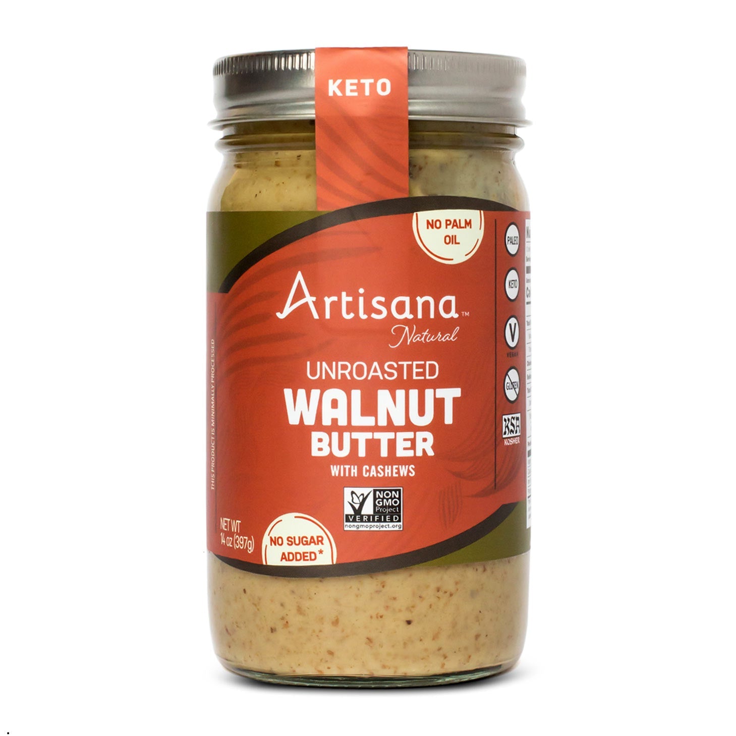 Unroasted Walnut Butter with Cashews
