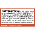 Nutrition facts panel for the Artisana Organic Cashew Butter Pouch