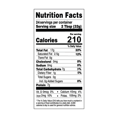 Nutrition Facts: 24 Servings per container.