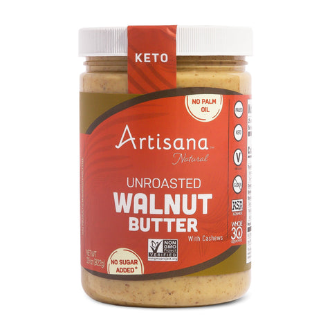 Unroasted Walnut Butter with Cashews